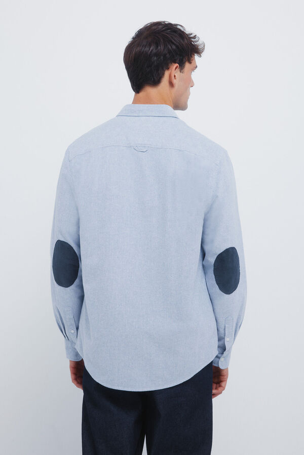 Springfield Brushed Oxford shirt blue