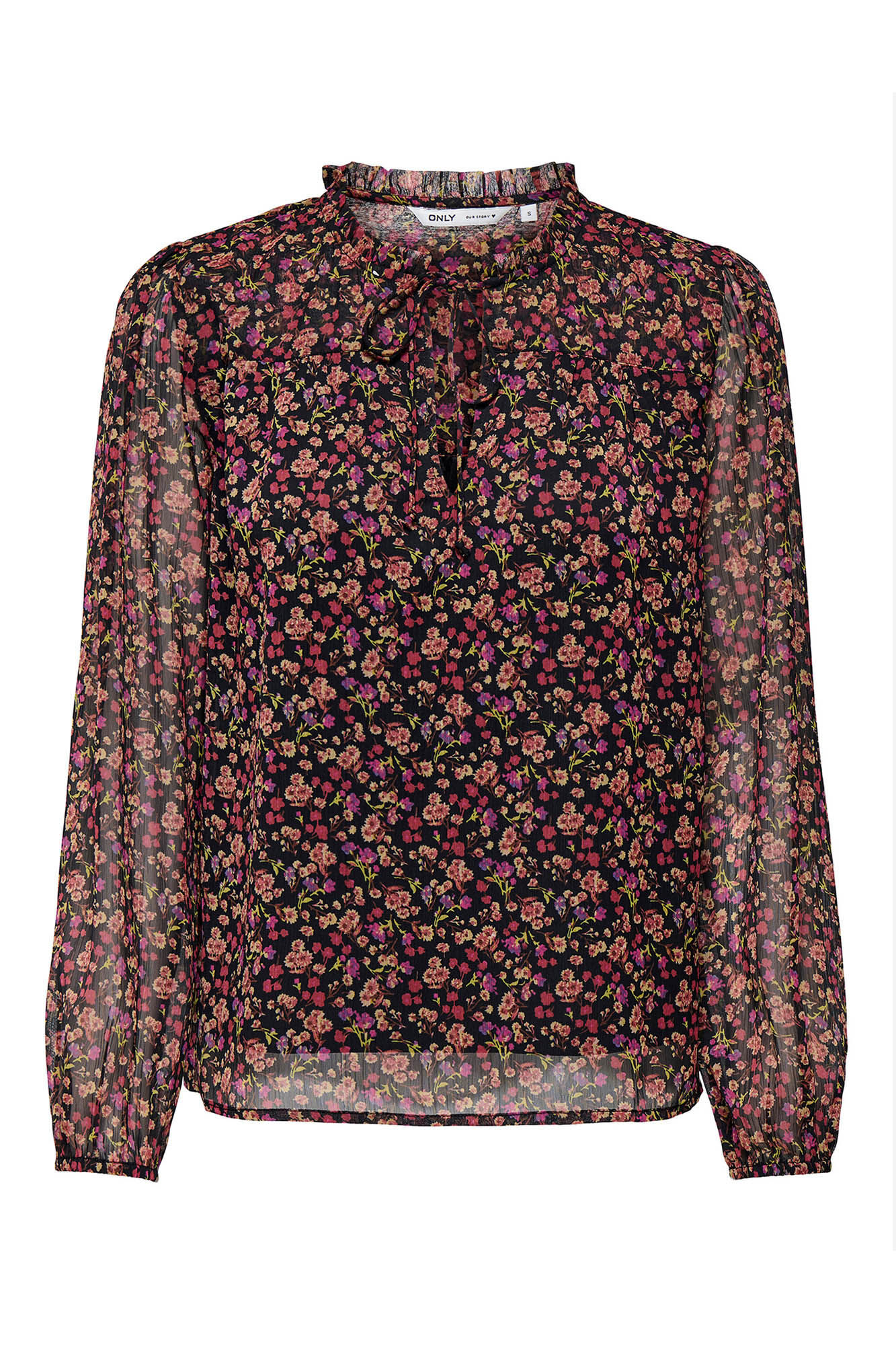 Only Blusa de chiffon estampada