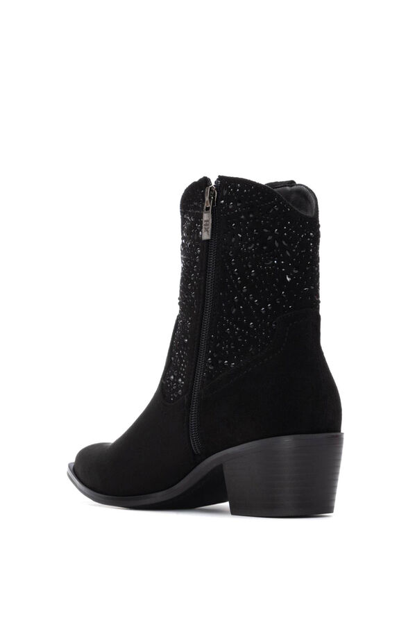 XTI Bota de cowboy com tachas preto