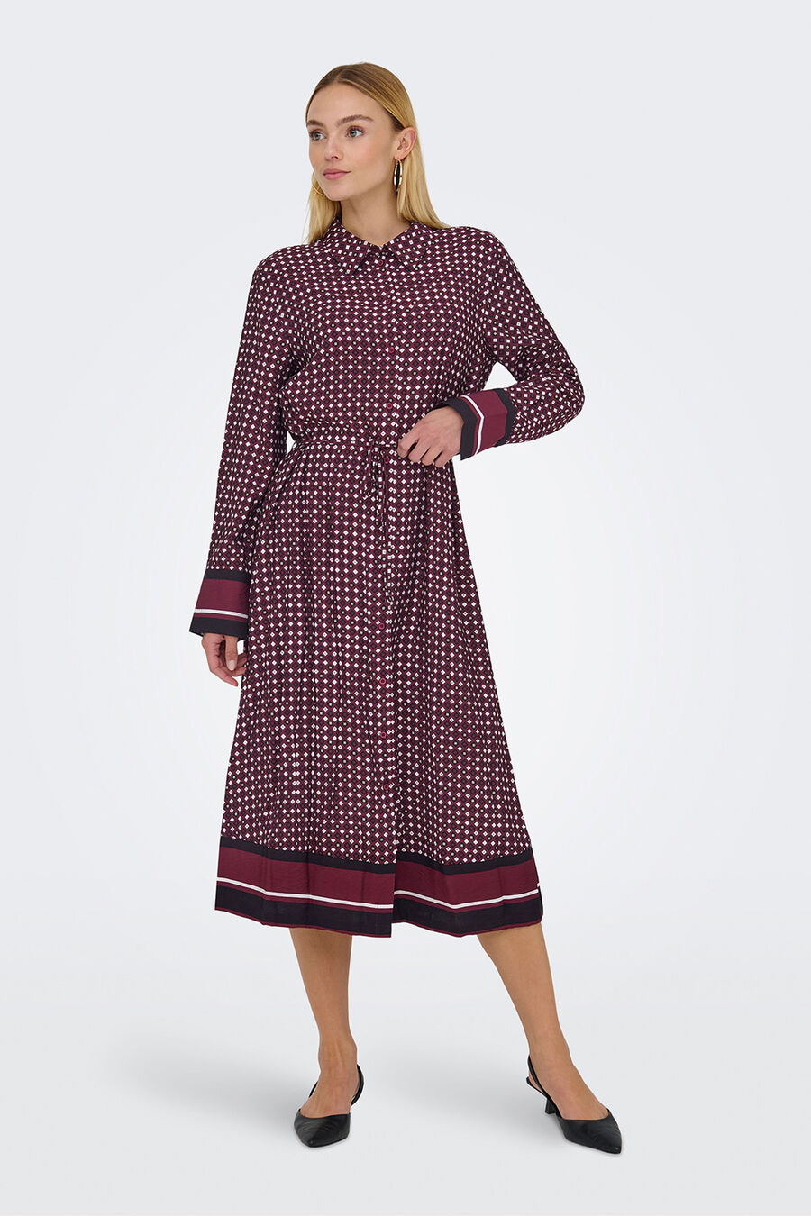 Vestido midi camisero