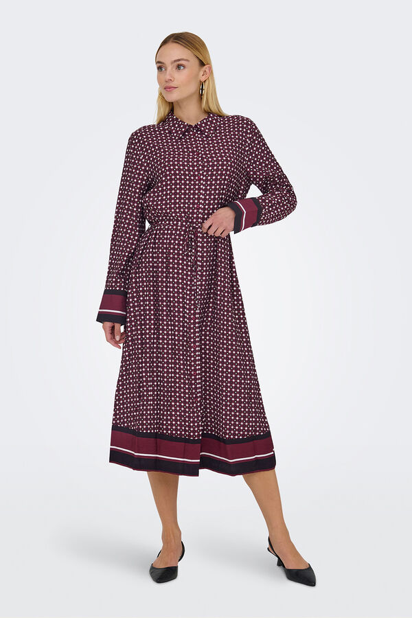 JDY Midi dress Crvena