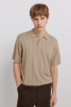 Springfield Openwork detail polo shirt