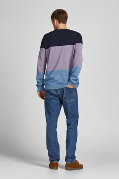 Springfield Coloured bands jumper navy