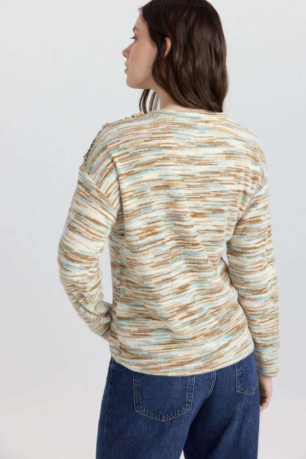 Springfield Jumper shoulder buttons brown