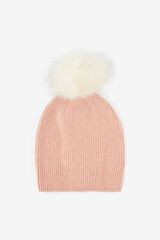Springfield Knit hat with pompom rose