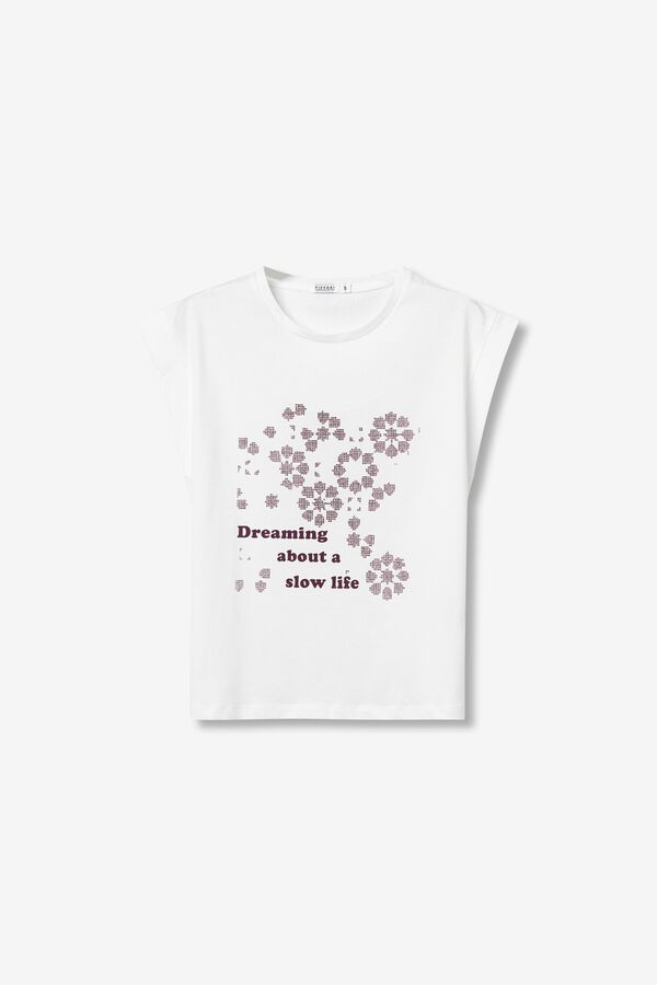 Tiffosi Camiseta Casual blanco