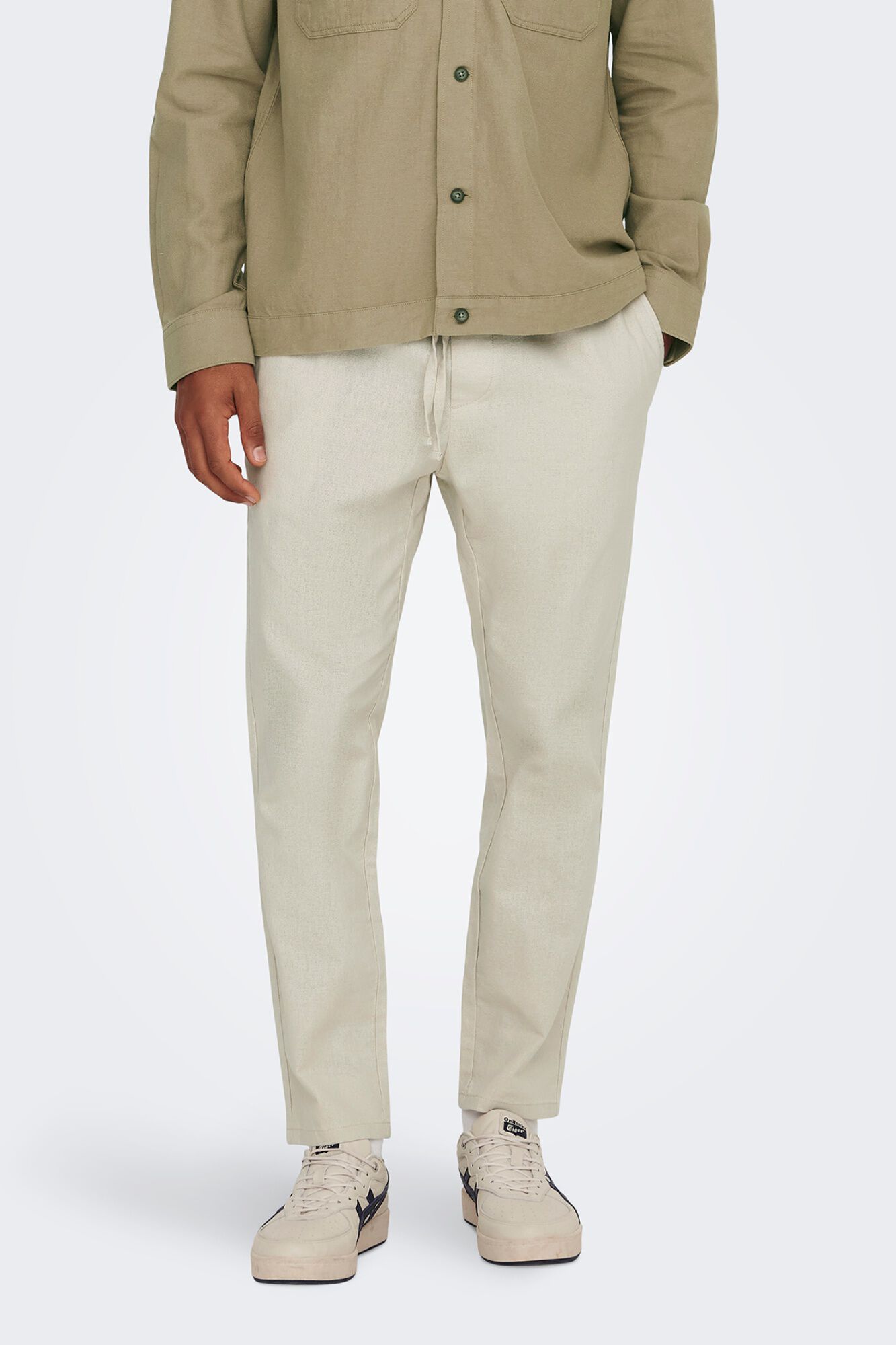 Only & Sons Cal&ccedil;a de linho