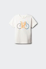 Springfield Kids T-shirt de bicicleta de crian&ccedil;a bege