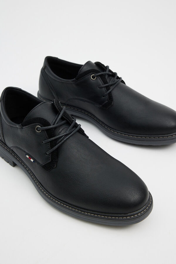 Springfield Classic lace-up shoes fekete