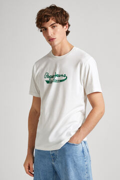 Springfield T-shirt Fit Regular Logo Estampado cru