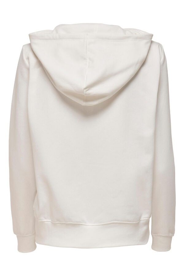 Springfield Hoodie with front print. blanc