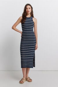Springfield Striped pointelle dress