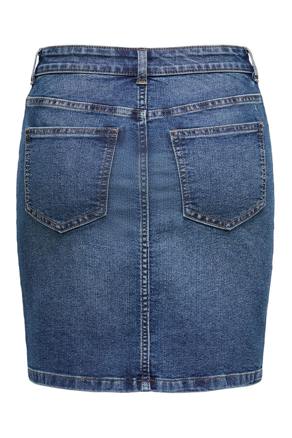 JDY Falda corta vaquera azul