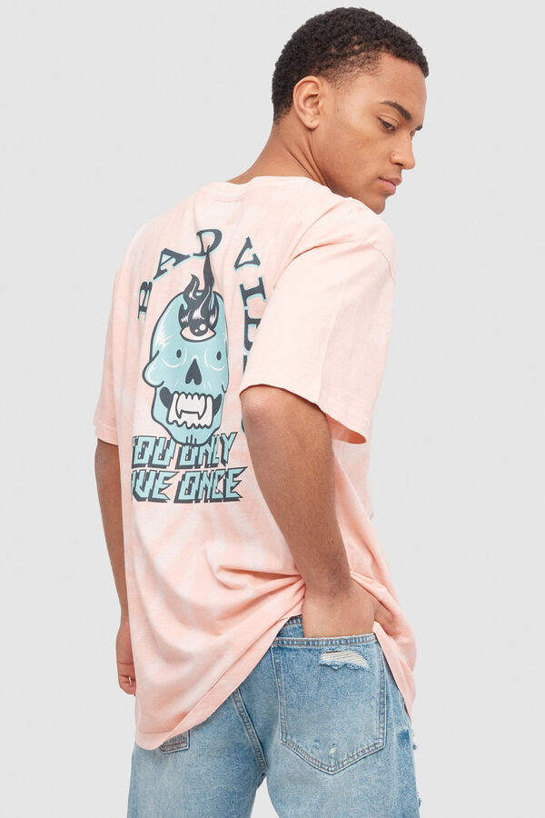 Springfield T-Shirt Print Tie&Dye pink
