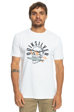 Springfield QS Rockin Skull - Camiseta manga corta blanco