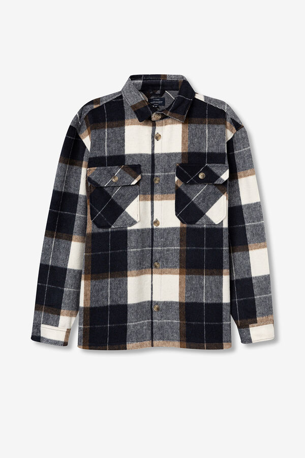 Tiffosi &Uuml;bergro&szlig;es Hemd Blau