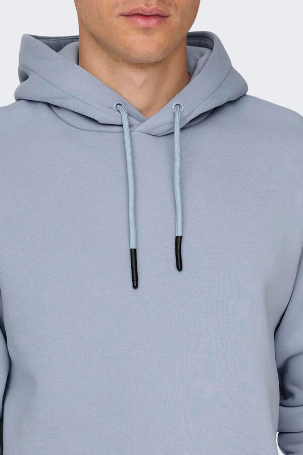 Springfield Fleece hood sweatshirt bluish