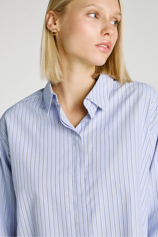 Jack & Jones Basic poplin shirt blue