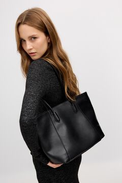 Inside Bolso shopper con efecto piel