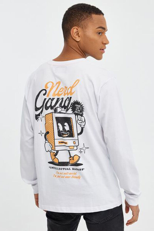 Inside T-shirt estampada com texto branco