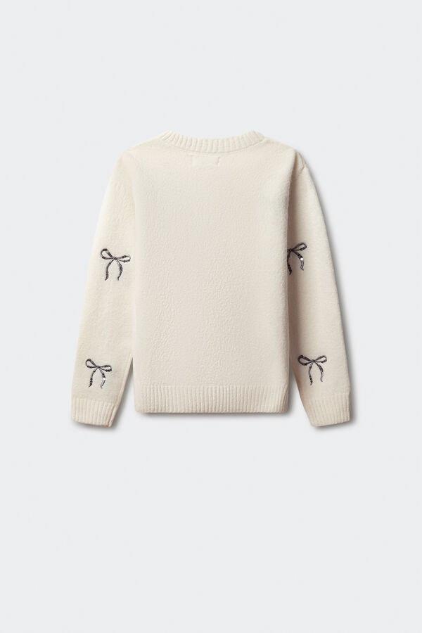 Springfield Kids Džemper sa mašnom za devojčice Bež