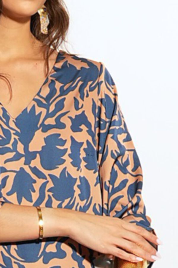 Cul Sac Vestido midi suelto estampado