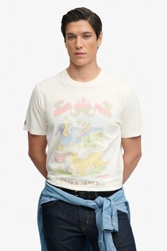 Superdry Camiseta manga corta dibujo japon&eacute;s delantero