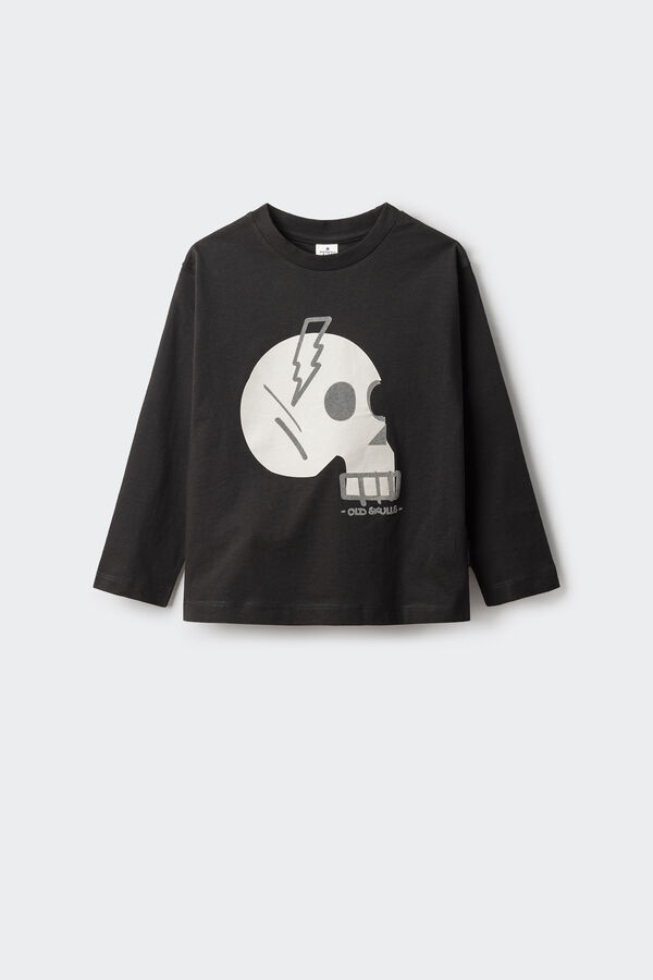 Springfield Boy's skull t-shirt black