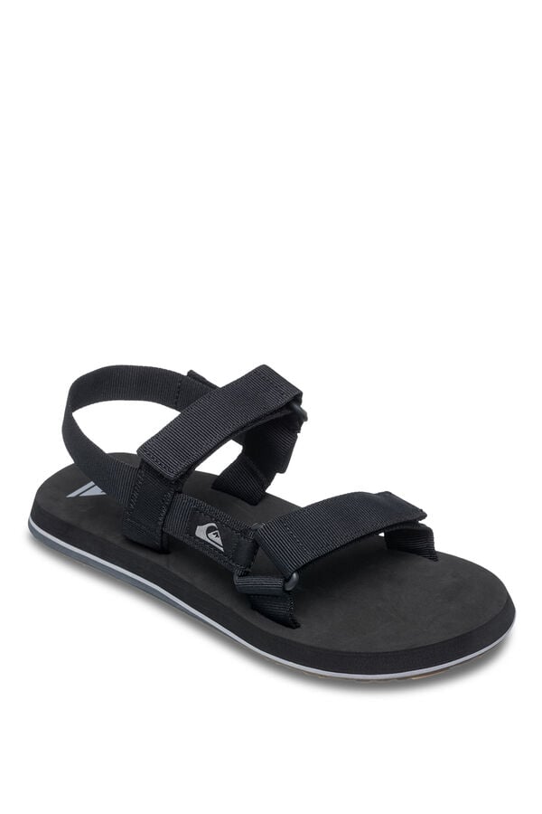 Quiksilver Canvas-Doppelriemen-Sandalen Schwarz