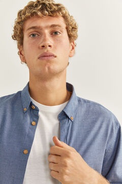 Springfield Chemise structur&eacute;e bleu indigo