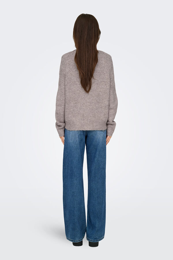 Only Buttons cardigan nude