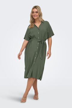 Only Carmakoma Vestido camisero estampado talla grande