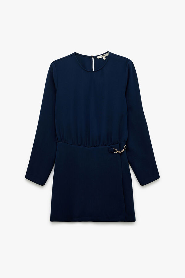 Koton Minivestido de manga larga azul