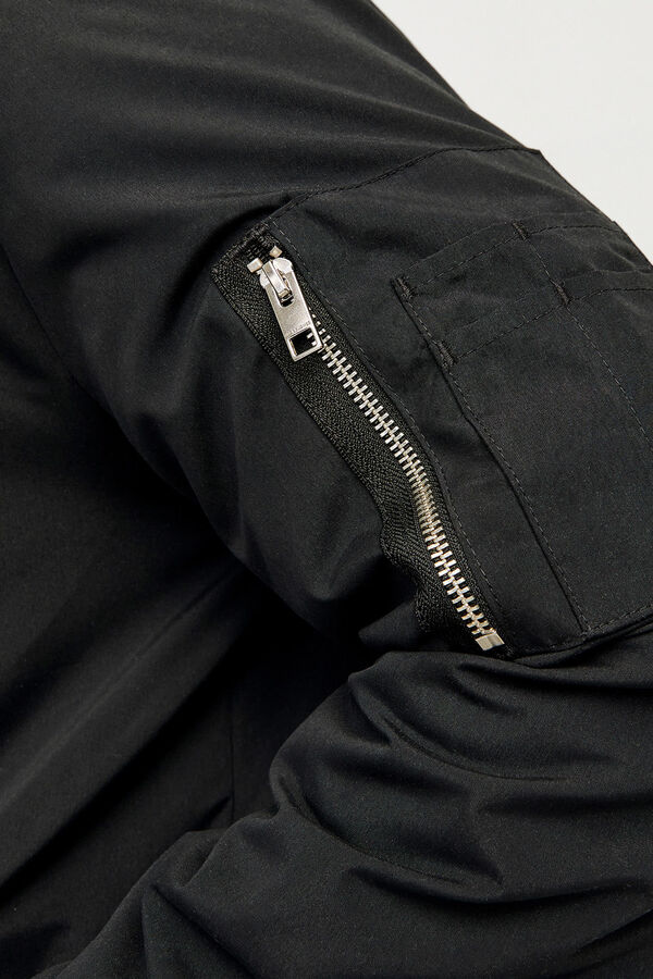 Jack & Jones PLUS Jaqueta bomber leve preto