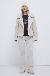 Springfield Low-flare corduroy trousers