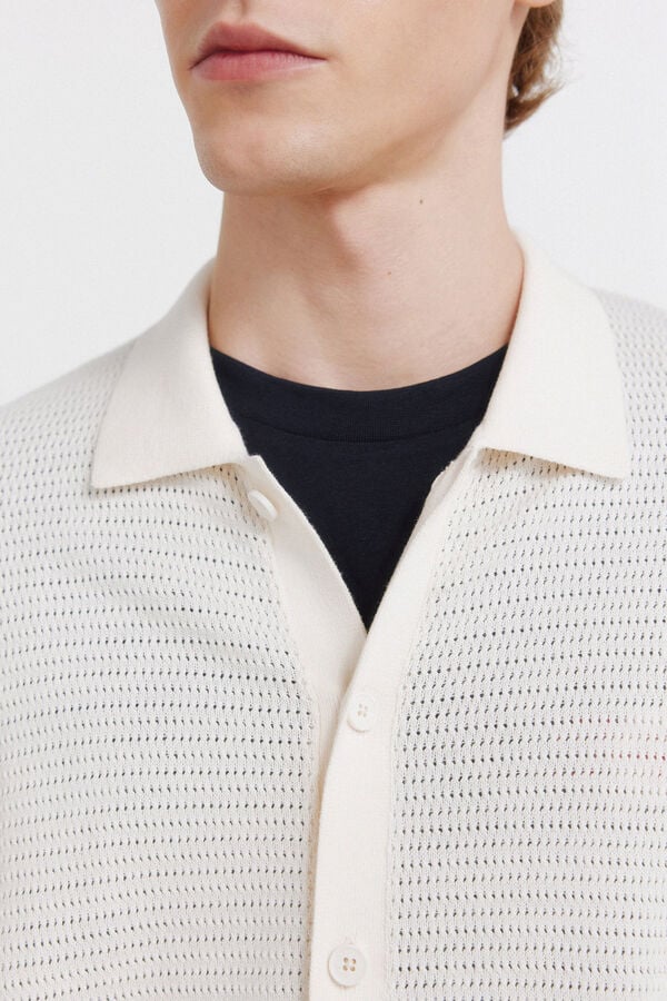 Springfield Cardigan structur&eacute; blanc