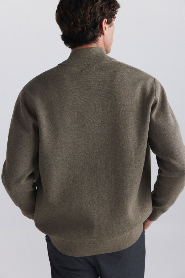 Springfield Zip fastening Milano cardigan nude