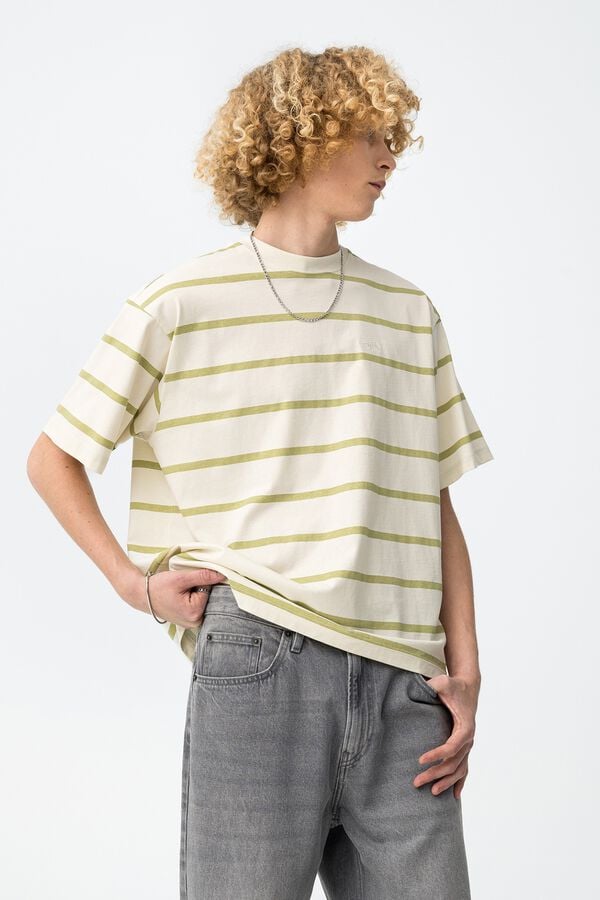Tiffosi Young Camiseta rayas relaxed brown