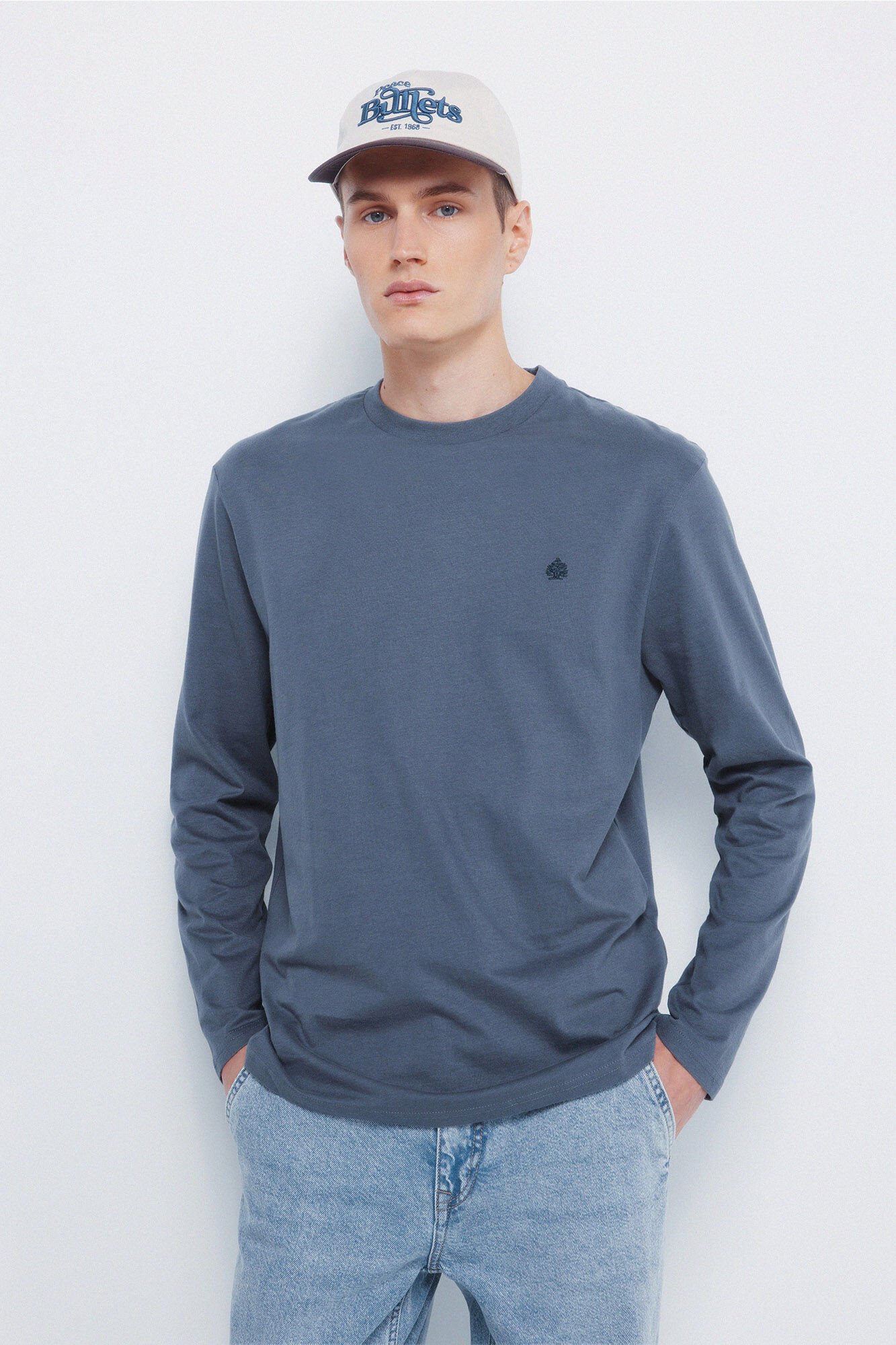 Springfield Basic long sleeve T-shirt with a soft finish