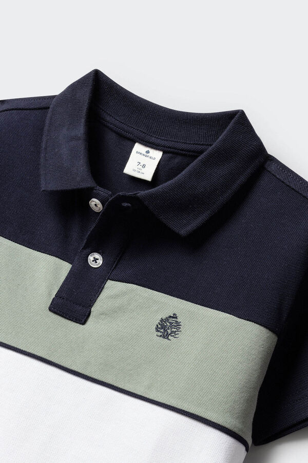 Springfield Kids Dečija oksford majica polo Bela