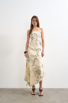 Topshop Falda estampada asim&eacute;trica