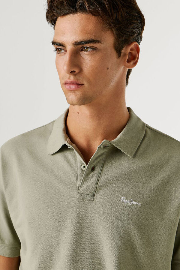 Pepe Jeans Short sleeve polo shirt beige