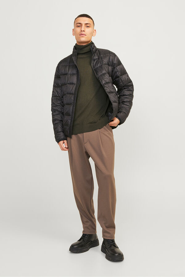 Jack & Jones Jersey b&aacute;sico de cuello alto verde