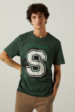 Springfield T-shirt varsity Slytherin. verde escuro