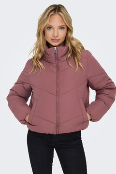 Springfield Quilted high-neck jacket pink
