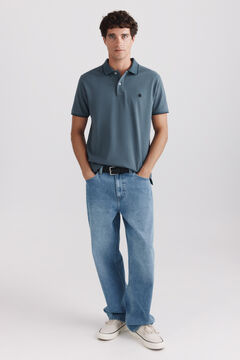Springfield Polo piqu&eacute; contrastes slim fit