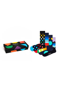 Springfield 4 pack meias clássicas multicoloridas preto