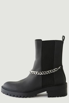Springfield Chelsea boots with chains noir