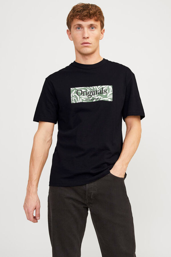 Springfield T-shirt estampada à frente preto