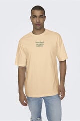 Springfield Slogan T-shirt with short sleeves pink